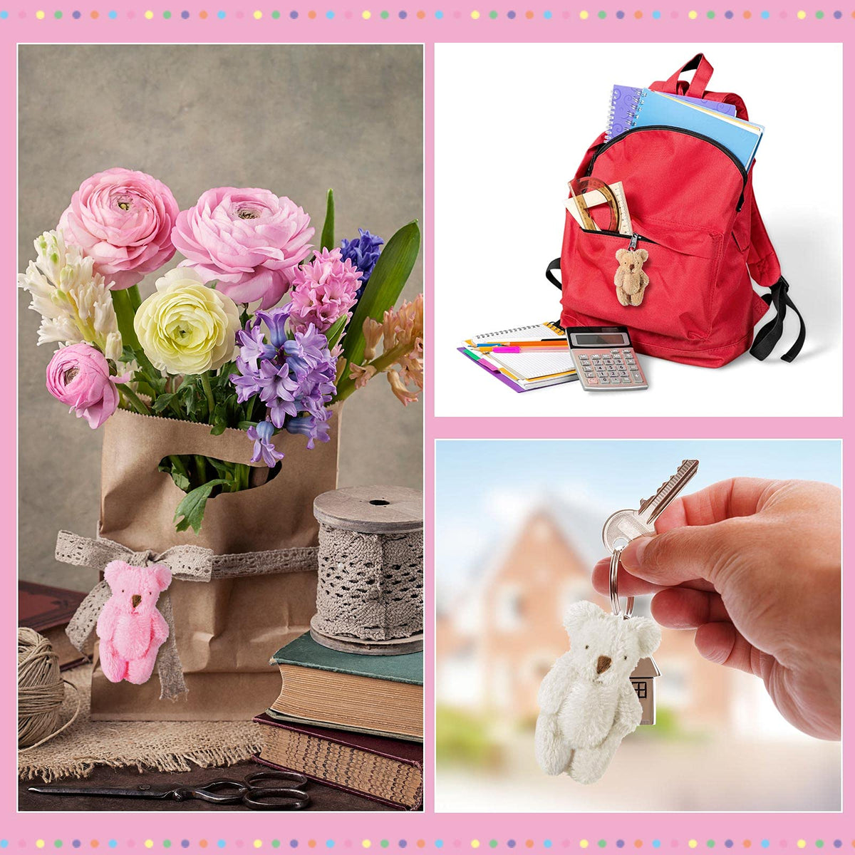 Skylety tiny bears as charming Valentine or New Year gifts.