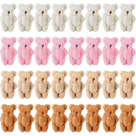 Skylety mini bear plush toy close view showing soft texture and comfort.