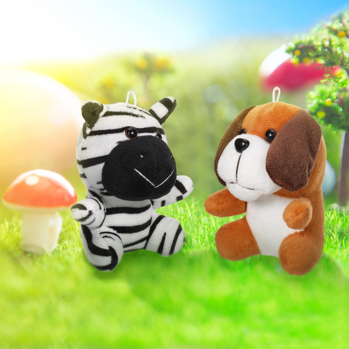 Skylety mini safari elephant plush for gentle companionship and display