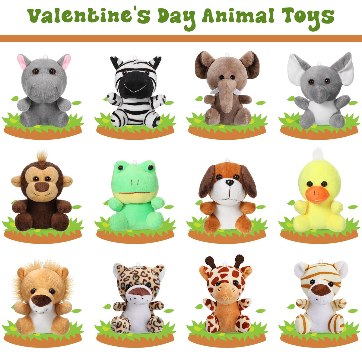 Skylety mini safari monkey plush for interactive games and learning