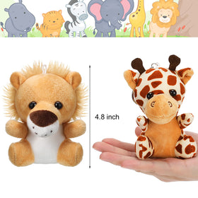 Skylety mini safari tiger plush for imaginative play and easy portability