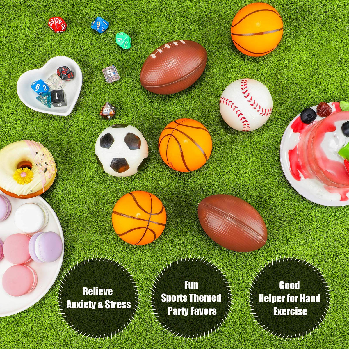 Skylety mini stress ball football supports calm hands and dexterity