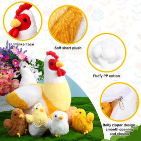 Skylety plush henhouse as cozy farm playset and decor