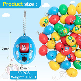 Skylety rock paper scissors egg toy in blue, ideal for on-the-go games
