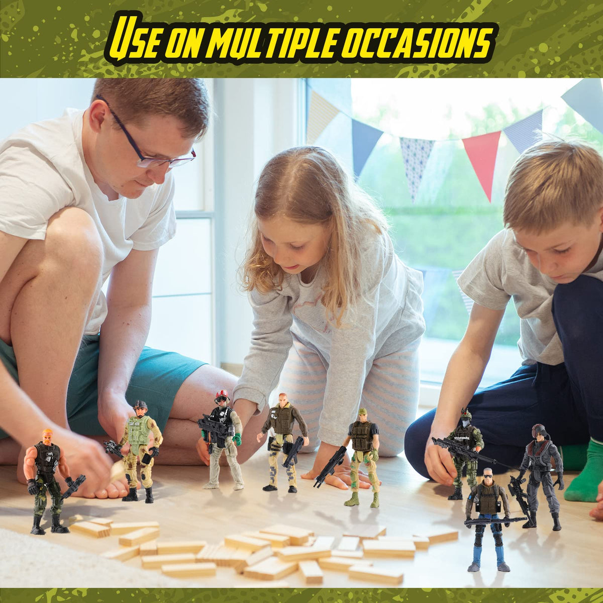 Skylety PVC army toy soldiers with safe materials for long-term use.