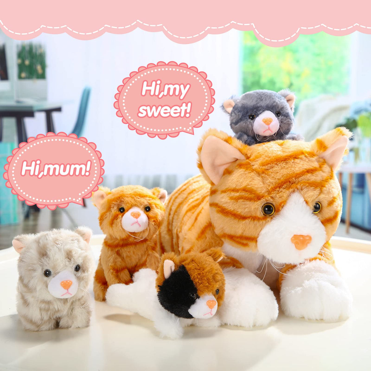 Skylety small kittens 13 cm high for kid-friendly play