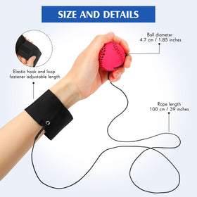Skylety tennis-style wrist ball on string for light practice and fun