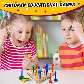Skylety travel-friendly wooden toy fits backpacks for on-the-go family fun.
