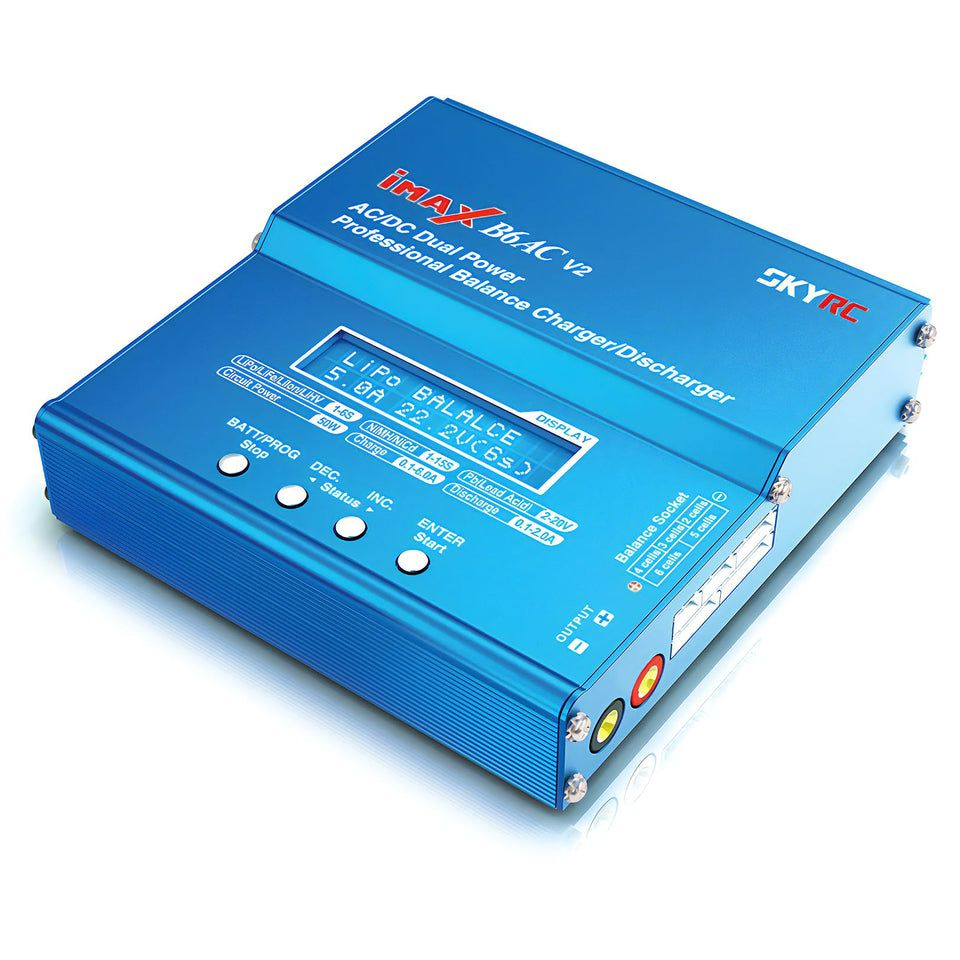 SkyRC iMAX B6AC V2 charger with balance connector and PC control for versatile LiPo charging