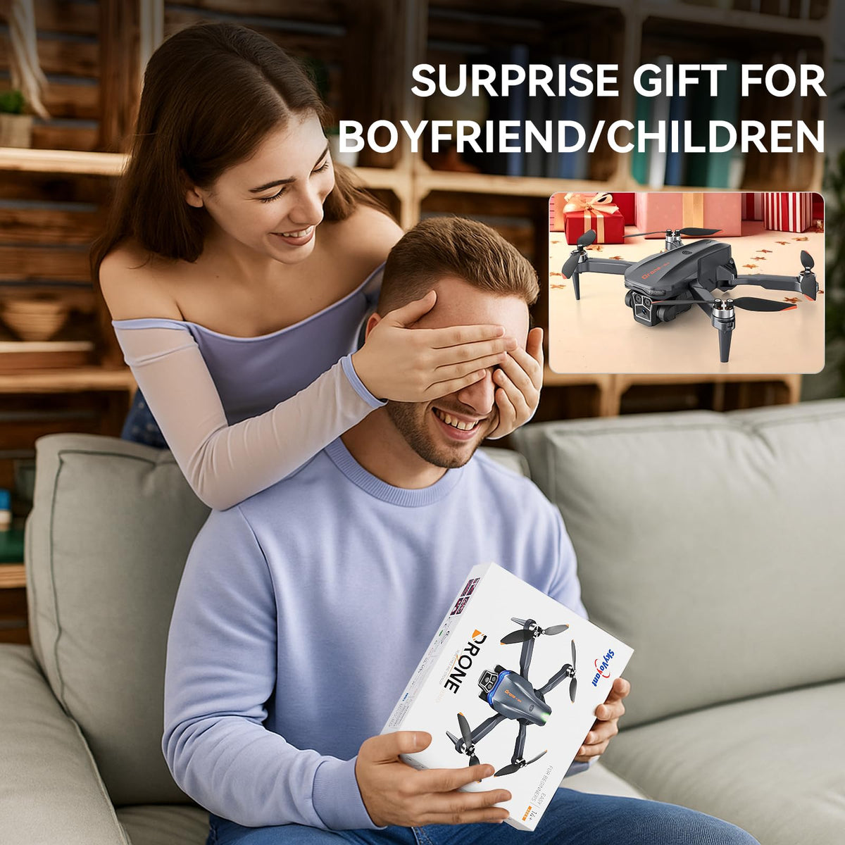Skyvoyant drone long flight time with dual batteries for extended exploration