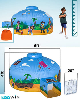 Skywin Blox Fortress Island design sparks imaginative play in any room.