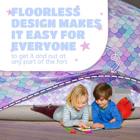 Skywin Dream Castle Den inflatable structure stays sturdy for indoor use