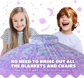 Skywin Mermaid Magic Fort Air Tent roomy interior for multiple kids