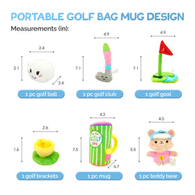 Skywin My First Golf Bag Playset soft mug encourages imaginative play and grip.
