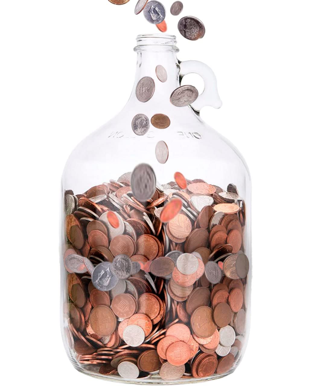 Skywin Swear Jar with wide mouth for easy coin deposits.