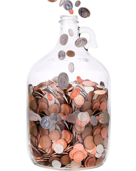 Skywin Swear Jar with wide mouth for easy coin deposits.