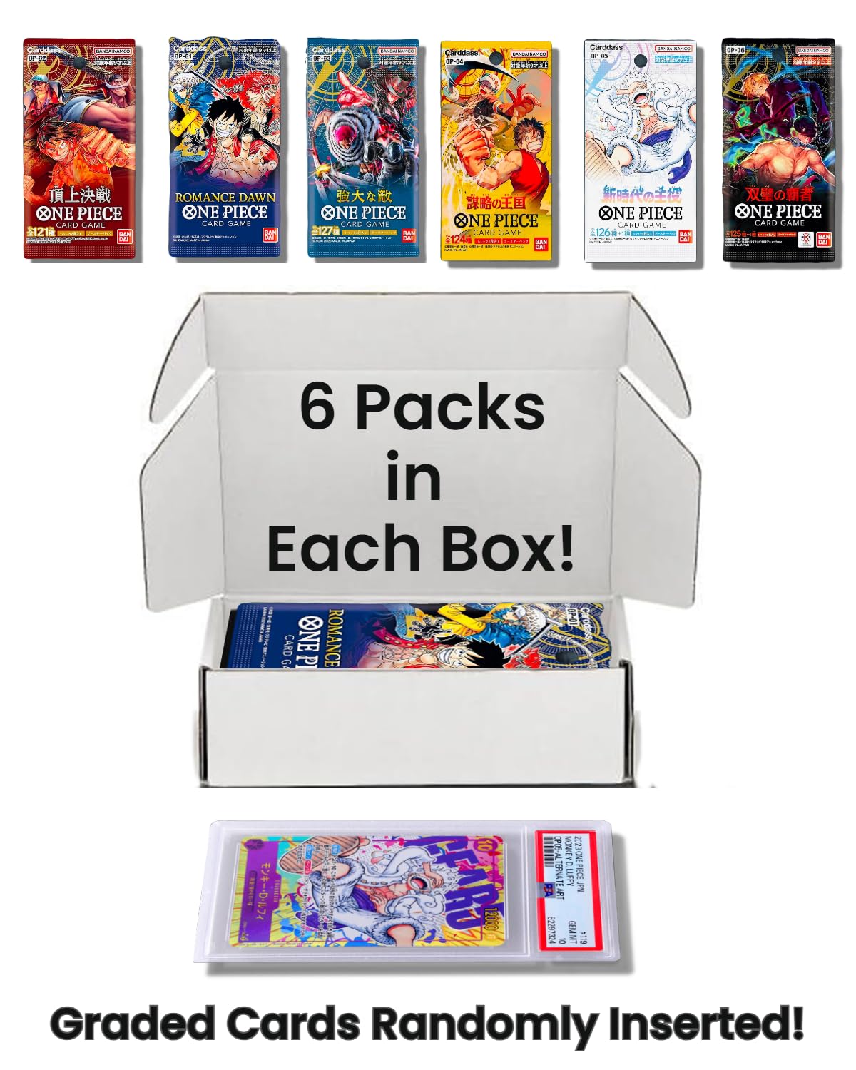 Slabs of Heat One Piece TCG Paramount War pack—classic battles for strategic deck builds.