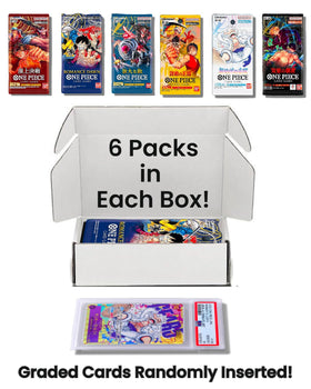 Slabs of Heat One Piece TCG Paramount War pack—classic battles for strategic deck builds.