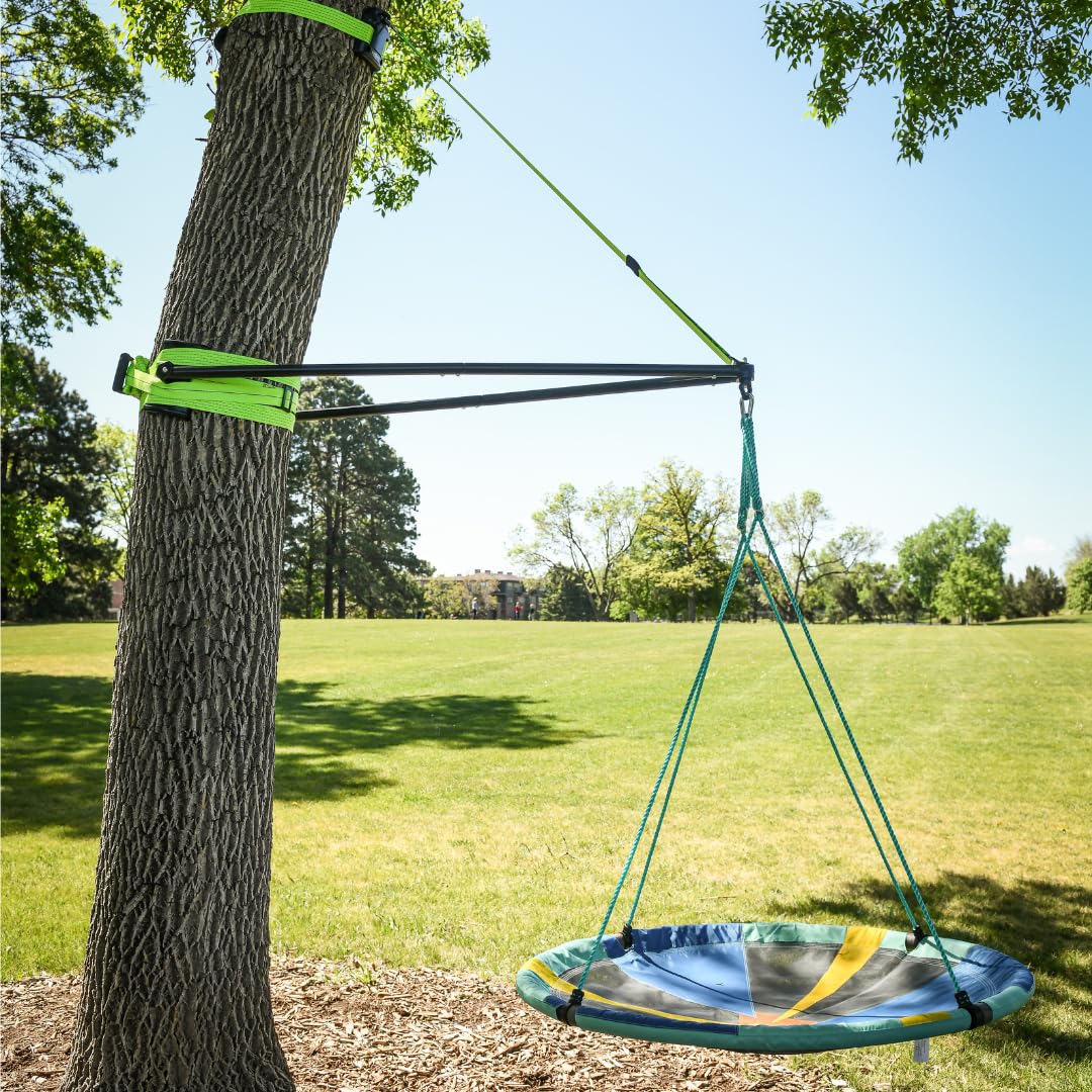Slackers Build-A-Branch outdoor-ready setup encourages family play under trees.