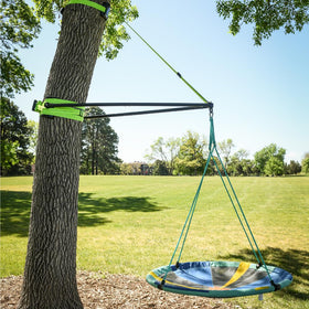 Slackers Build-A-Branch outdoor-ready setup encourages family play under trees.
