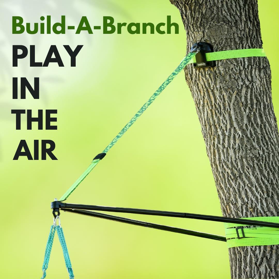Slackers Build-A-Branch weight-capacity badge highlights support up to 500 lbs.
