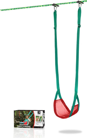 Slackers Classic Mesh Swing Seat in backyard setup offers safe, enjoyable outdoor play