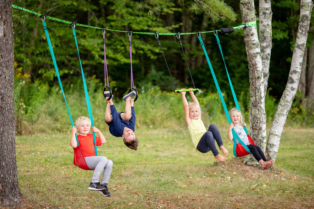 Slackers Classic Mesh Swing Seat breathable mesh design keeps kids comfortable