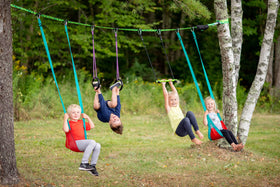 Slackers Classic Mesh Swing Seat breathable mesh design keeps kids comfortable