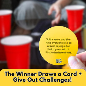 Slap N Sip 200-card deck fuels nonstop laughter and bold dares.