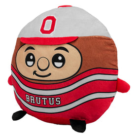 The Sleep Squad Brutus plush in OSU colors enhances game-day spaces.