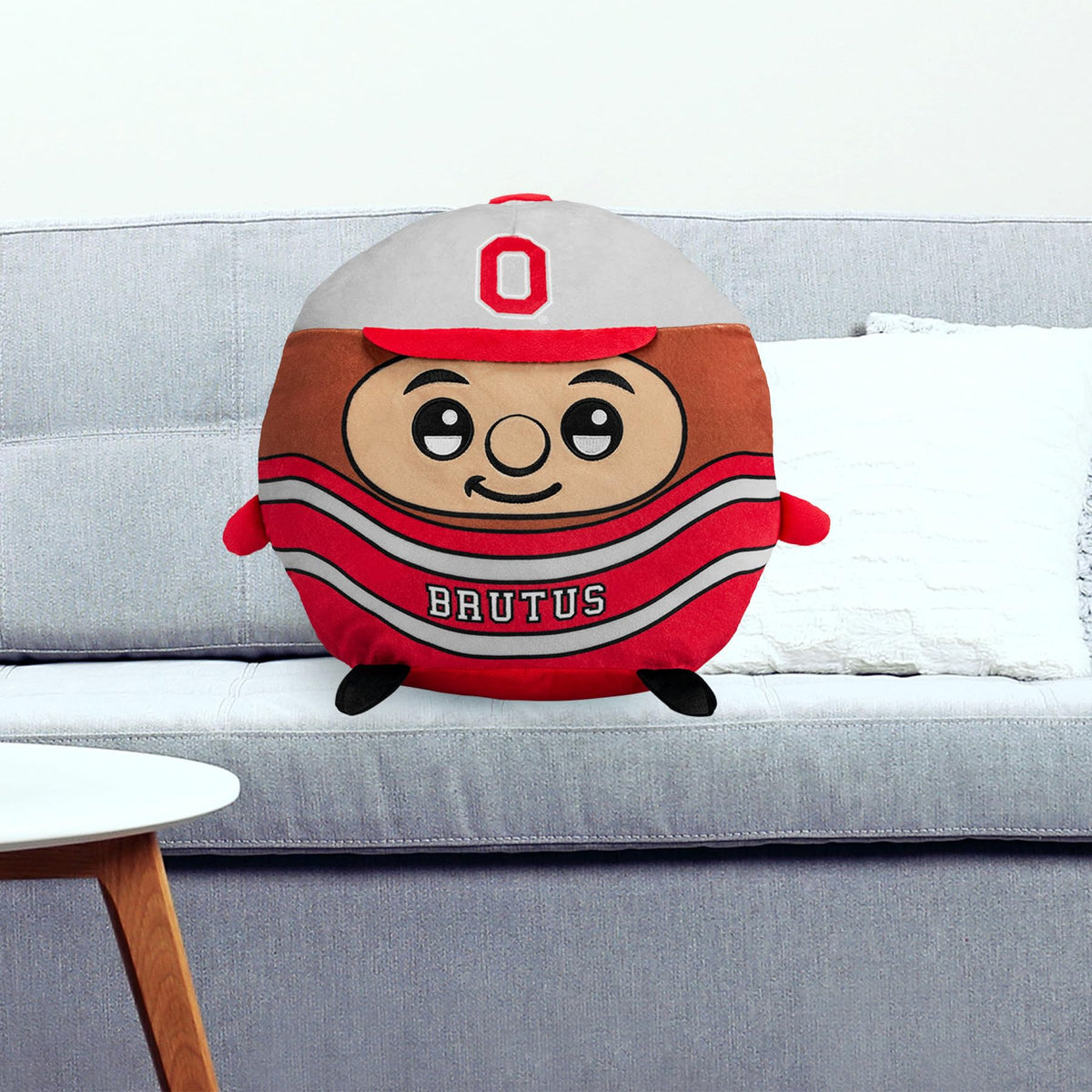 The Sleep Squad Brutus plush stands 12 inches tall for portable comfort.