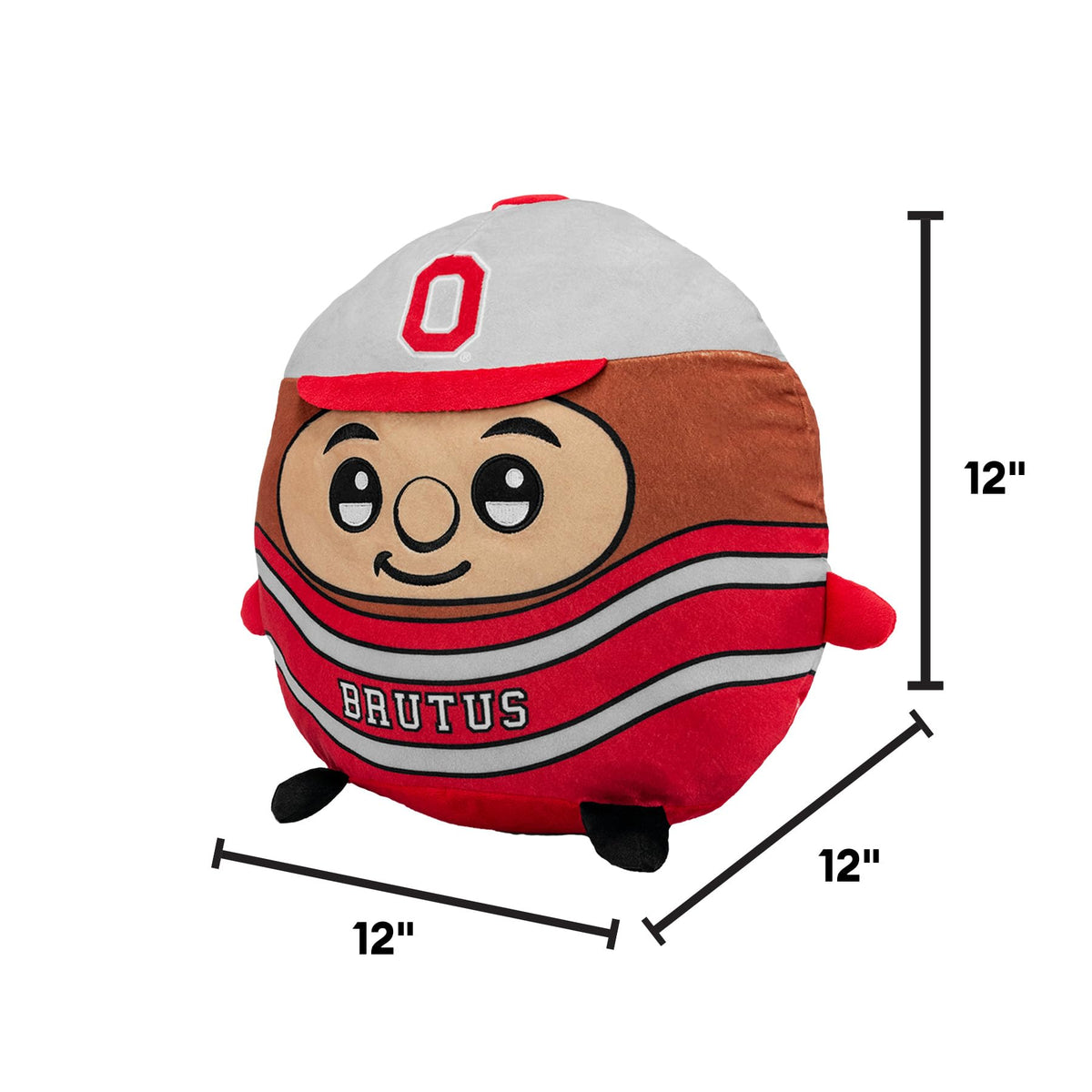 The Sleep Squad Brutus plush texture close-up reveals ultra-soft fabric.