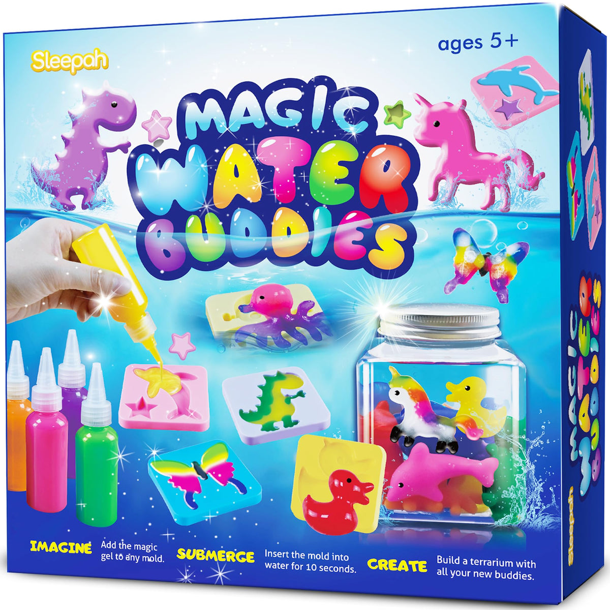 Sleepah Aqua Fairy Water Gel Kit color gels for vibrant squishies and creative play.