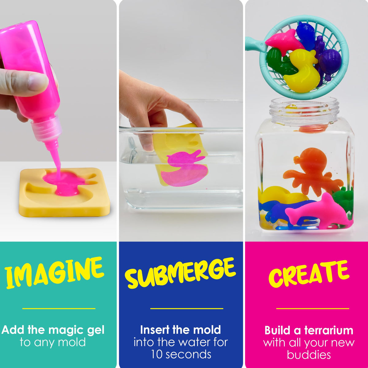 Sleepah Aqua Fairy Water Gel Kit magic powder enabling smooth squishy texture.