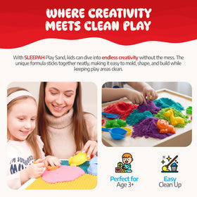 Calming texture from Sleepah sand inspires creative exploration and focus.