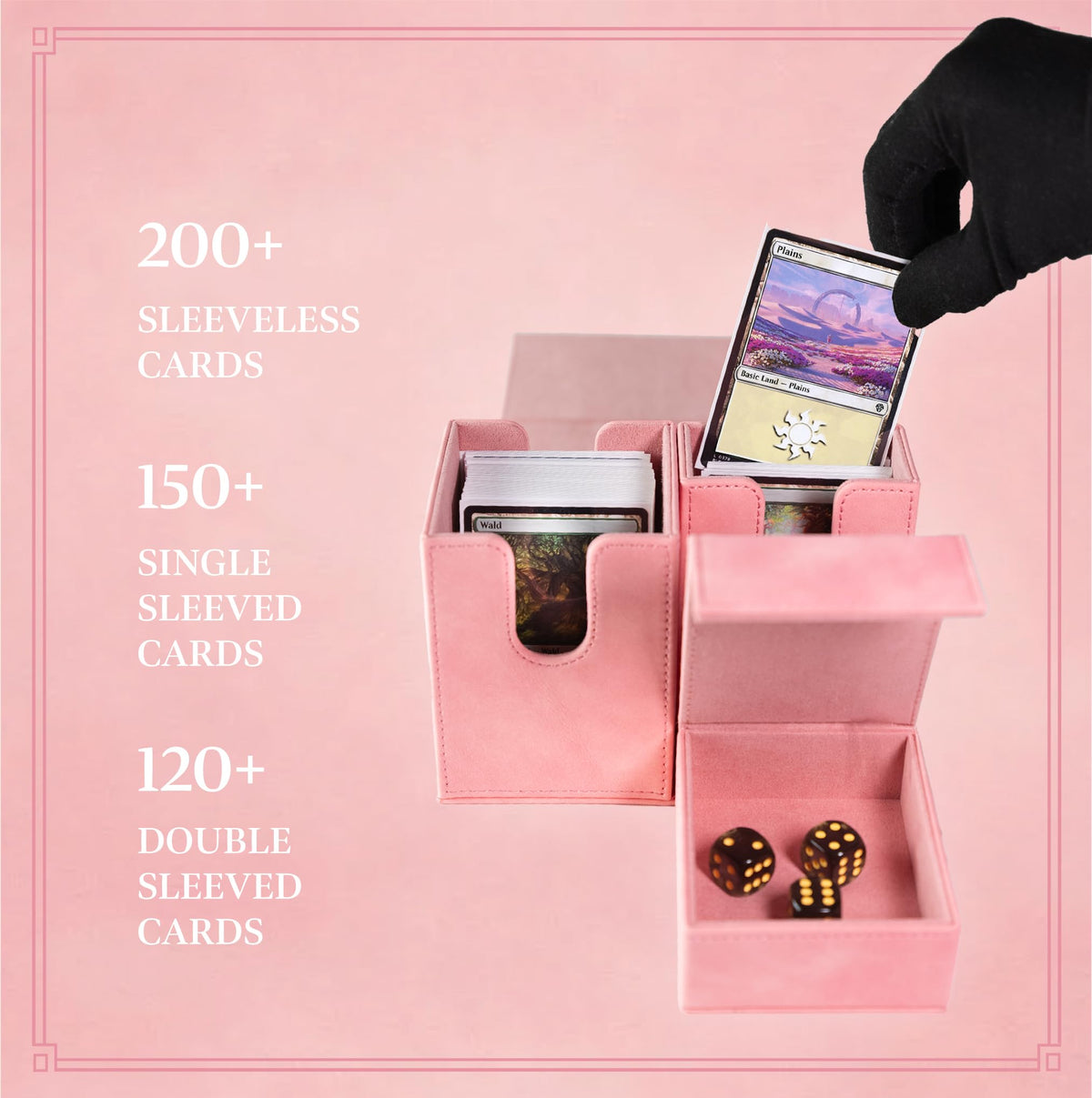 SleeveChief Cherry Blossom microfiber lining protects cards from scratches and edge wear.