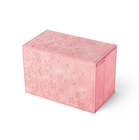 SleeveChief Cherry Blossom deck box cover with debossed floral design for elegant sleeved card storage.