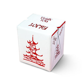 SleeveChief China To Go deck box front view with premium leather for durable card storage