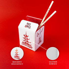 SleeveChief China To Go deck box inside featuring panda design for a delightful surprise