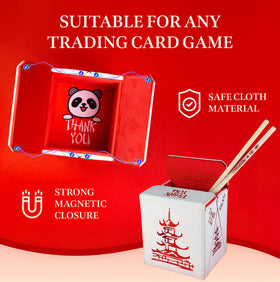 SleeveChief China To Go deck box interior with soft cloth lining protects cards