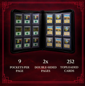 SleeveChief side-loading pockets keep top loaders secure during transport.
