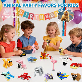 SliBoeyX 3-in-1 animal building blocks showcase versatile designs.