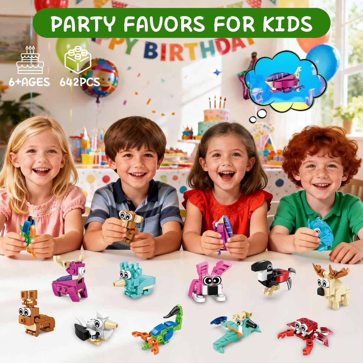 SliBoeyX three-in-one animal models to spark creativity during play.