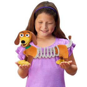 Slinky Dog stretching action showcases playful, interactive design.