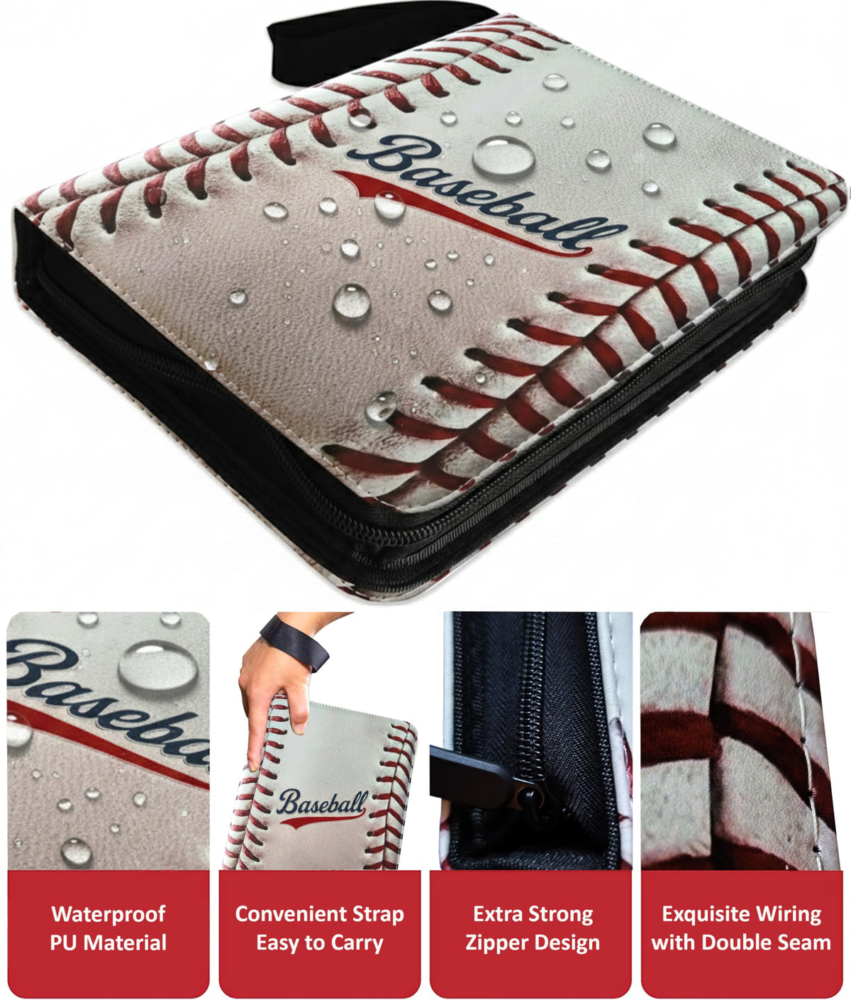 Slonser large 9-pocket binder ideal for sports and trading cards