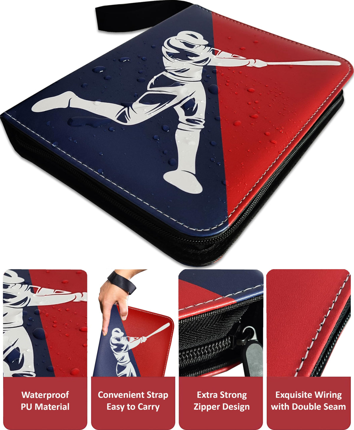 Slonser sport collection book keeps basketball, hockey, and more organized.