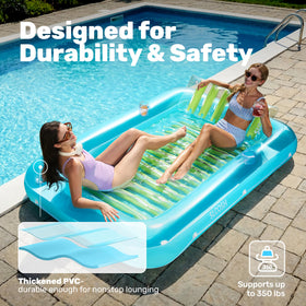 Sloosh 0.3mm PVC construction reinforces pool durability