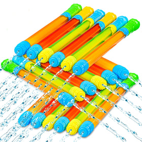 Sloosh 24-pack water guns in vibrant colors for sunny pool battles