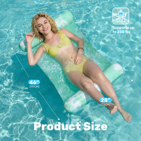 Sloosh 4-in-1 hammock float converts to lounge chair and saddle