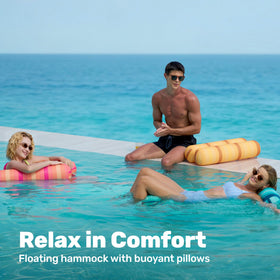 Sloosh green hammock float versatile for lake or pool